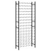 vidaXL Suport de vin pentru 96 de sticle, negru, fier
