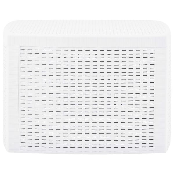 vidaXL Măsuță laterală, alb, 54 x 54 x 36,5 cm, plastic