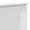 vidaXL Cadru de pat cu headboard Alb 180 x 200 cm Lemn compozit