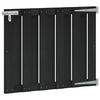 vidaXL Poartă de grădină 100 x 80 cm WPC și Aluminiu Negru