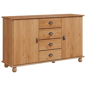 vidaXL Bufet cu sertar ASKIM 133,5 x 40 x 79 cm Lemn masiv de pin