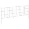vidaXL Gard de grădină cu țevi de sprijin 48 buc. 95 x 30 cm Argintiu