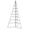 vidaXL Brad de Crăciun din metal pentru decor, negru, 180 cm