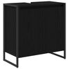 vidaXL Dulap de Baie Stejar Negru 60 x 30 x 60 cm Lemn prelucrat
