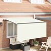vidaXL Cortina Retractabilă Crem 300 x 200 cm țesătură