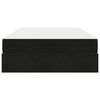 vidaXL Cadru de pat cu saltea cu saltea 2 pcs Negru Catifea