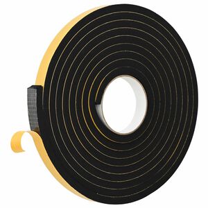 vidaXL Bandă din spumă autoadezivă 20 buc. Negru 15mm x 5m Spumă CR