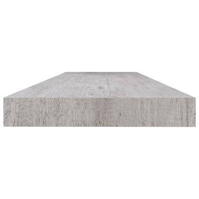 vidaXL Rafturi perete suspendate 2 buc. gri beton 120x23,5x3,8 cm MDF