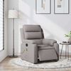 vidaXL Fotoliu electric de masaj rabatabil, gri taupe, textil