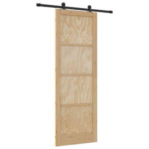 vidaXL Ușă glisantă ORKDAL natural 83 x 232 cm Lemn masiv de pin