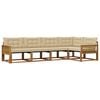 vidaXL Set de canapele de exterior 5 buc. Natural și Bej