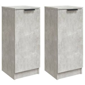 vidaXL Dulapuri, 2 buc., gri beton, 30x30x70 cm, lemn compozit