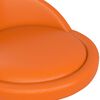 vidaXL Taburet de masaj, portocaliu, piele ecologică