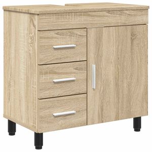 vidaXL Unitate Vanity pentru Baie Stejar Sonoma 60 x 35 x 60 cm