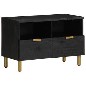 vidaXL Dulap TV, negru, 70x33x46 cm, lemn prelucrat
