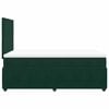 vidaXL Pat box spring cu saltea, verde &icirc;nchis, 120x200 cm, catifea