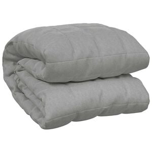 vidaXL Pătură grea, gri, 140x200 cm, 10 kg, material textil