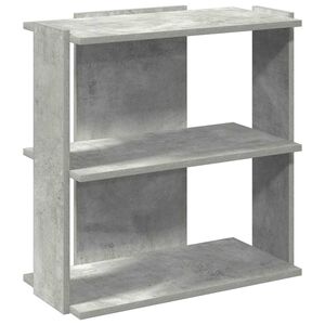 vidaXL Bibliotecă cu 3 niveluri gri beton 60x30x60 cm lemn