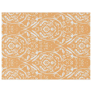 vidaXL Covor de exterior ARAKIL Portocalie și albă 400 &times; 300 cm