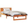 vidaXL Cadru de pat Maroniu cerat 80 x 200 cm Lemn de pin masiv