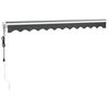 vidaXL Copertină retractabilă automată, antracit, 3x2,5 m