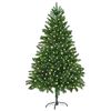 vidaXL Brad de Crăciun cu 300 LED cu suport Verde 180 cm PE