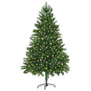 vidaXL Brad de Crăciun cu 300 LED cu suport Verde 180 cm PE