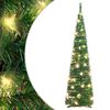 vidaXL Brad de Crăciun artificial pop-up 50 LED-uri verde 120 cm