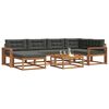 vidaXL Set de canapele de exterior cu pernă 7 pcs Natural și Antracit