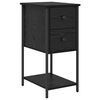 vidaXL Dulap de noapte Stejar negru 32 x 42 x 70 cm Lemn prelucrat