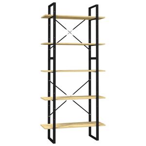 vidaXL Bibliotecă cu 5 rafturi, 80x30x175 cm, lemn masiv de pin
