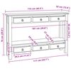 vidaXL Masă de consolă natural 115 x 32 x 76 cm Lemn masiv de mahon