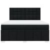 vidaXL Pat box spring cu saltea, negru, 180x200 cm, catifea