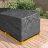 vidaXL Husă pentru mobilă Negru 255 x 255 x 80 cm Material Oxford 600D