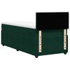 vidaXL Pat box spring cu saltea, verde &icirc;nchis, 100x200 cm, catifea