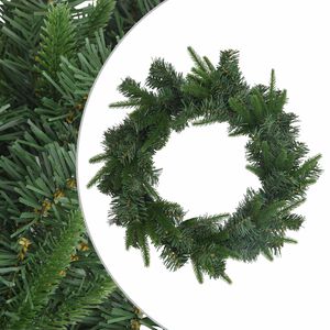 vidaXL Coronă de Crăciun Verde Diam. 30 cm PVC și PE