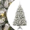 vidaXL Brad de Crăciun artificial 180 cm 300 LED-uri Alb cald