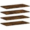 vidaXL Rafturi perete 4 buc. stejar fumuriu 60x30x1,5 cm lemn compozit