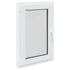 vidaXL Fereastră pentru subsol RISOR 60 x 80 cm PVC și Sticlă Alb