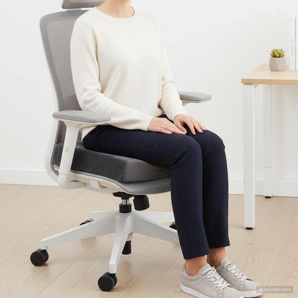 vidaXL Pernă pentru șezut Gri 40 x 40 x 10 cm Spumă PU