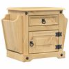 vidaXL Noptieră Corona, 45x35x47,5 cm, lemn masiv de pin