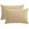vidaXL Husă pentru pernă 2 pcs HEERLEN Bej 50 x 75 cm Poliester