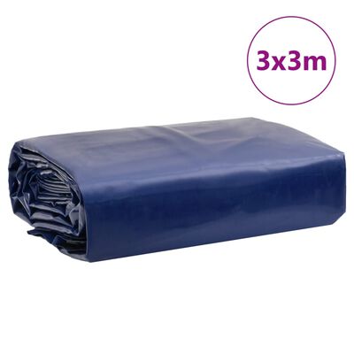 vidaXL Prelată, albastru, 3x3 m, 650 g/m²