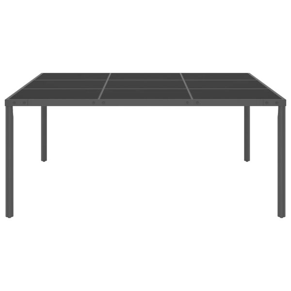 vidaXL Set mobilier de exterior, 13 piese, oțel