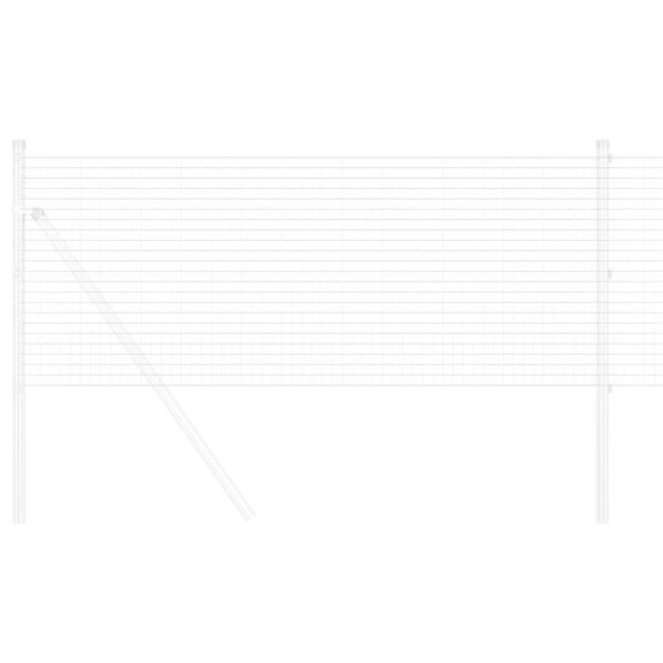 vidaXL Gard din s&acirc;rmă sudată Argintiu 0.6 x 10 m