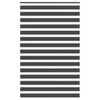 vidaXL Jaluzea tip zebra neagră lățime țesătură 140,9 cm poliester