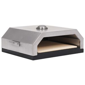 vidaXL Cuptor de pizza cu piatră ceramică pentru grătar gaz, cărbuni