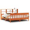 vidaXL Cadru de pat fără saltea, maro ceruit 180x200 cm lemn masiv pin