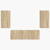 vidaXL Set Dulap pentru Televizor Montat pe Perete 4 pcs Stejar Sonoma