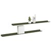 vidaXL Raft suspendat 2 pcs Verde măsliniu 100 x 9 x 2,5 cm Oțel